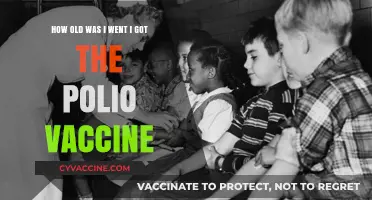 My Polio Vaccine Journey: Age, Memories, and Lifelong Protection