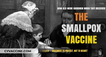 Smallpox Vaccine: The Age Children Received Their First Dose