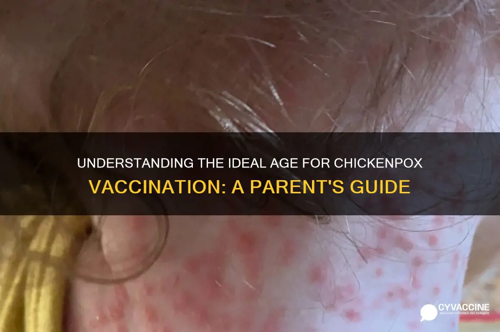 how old when you are vaccinated for chickenpox
