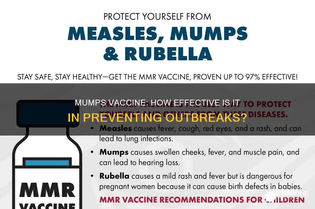 how prevntaive is a mumps vaccine