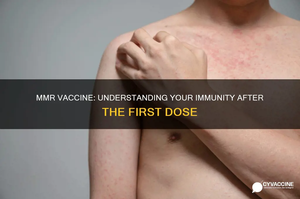 how protected are you after 1 mmr vaccines