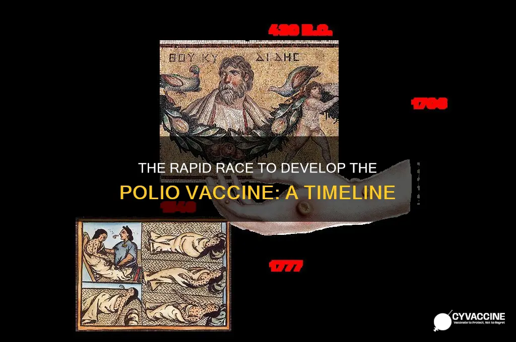 how quickly was polio vaccine developed