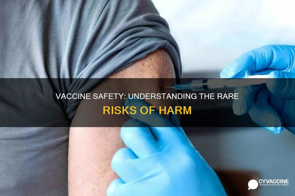 how rare is it to be harmed by a vaccine