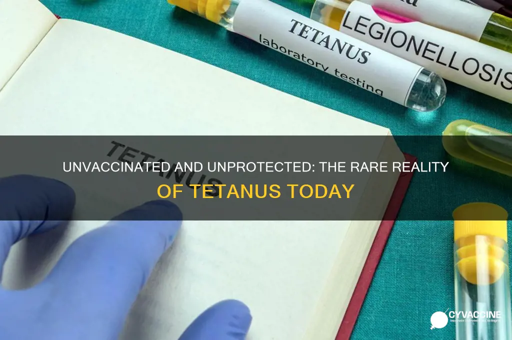 how rare is tetanus without vaccine