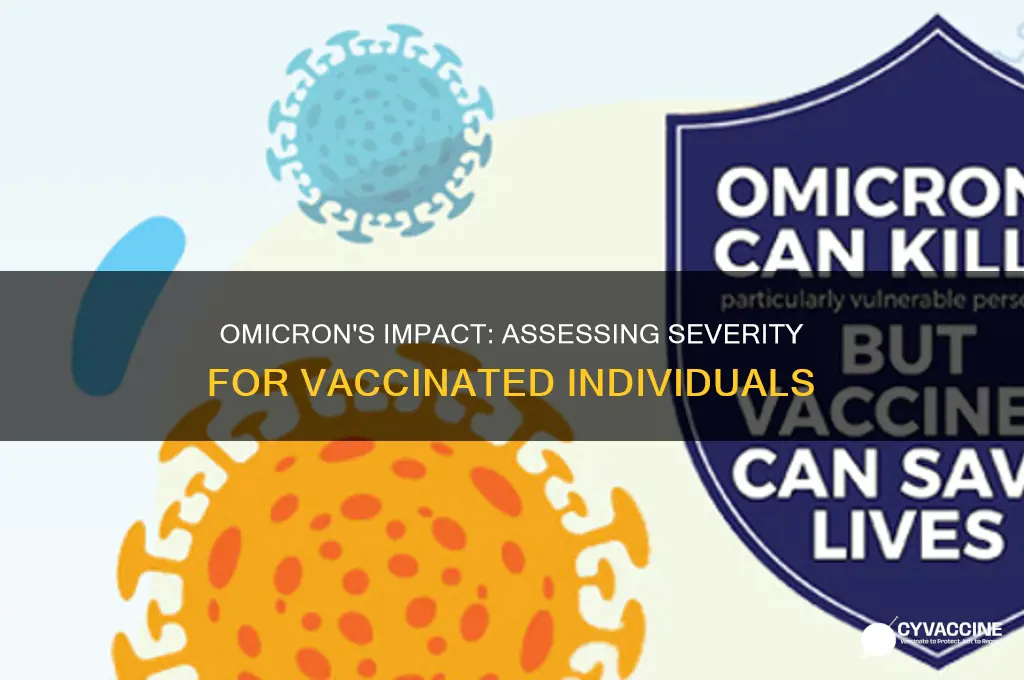 how severe is omicron for vaccinated