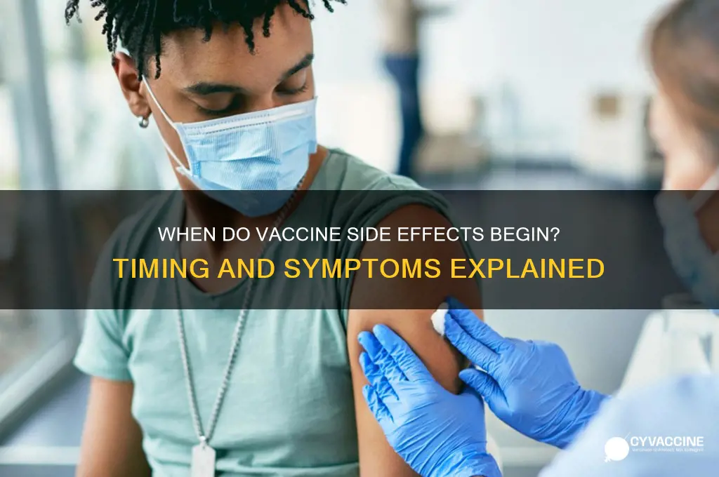 how soon after the vaccine do symptoms start