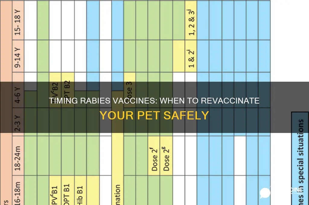 how soon is too soon for another rabbies vaccine