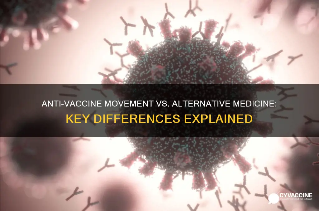 how the anti vaccine movement different from other alternative medicine