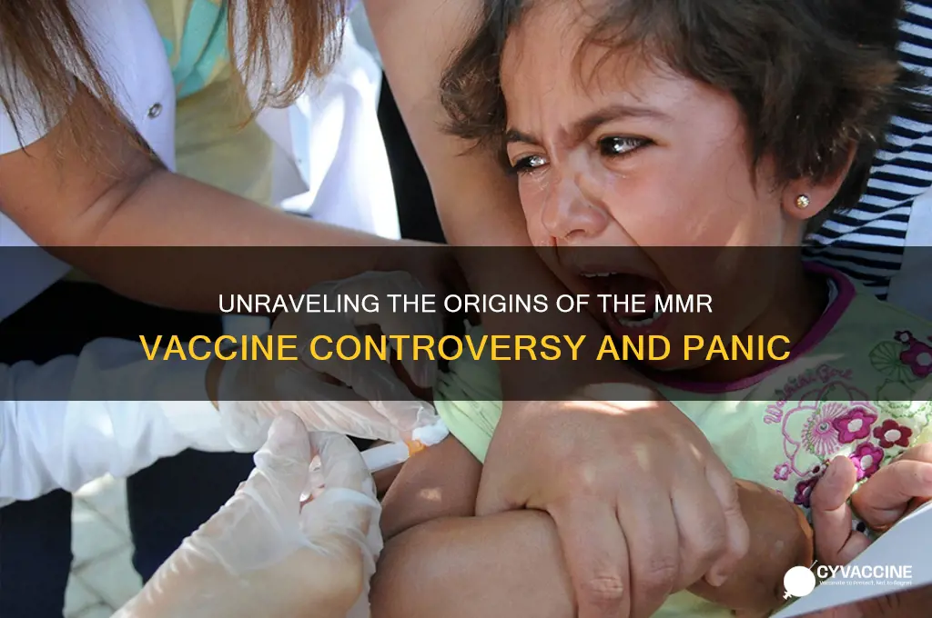 how the mmr vaccine scare began