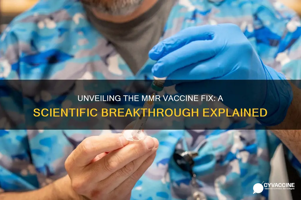 how the secret of the mmr vaccine was fixed