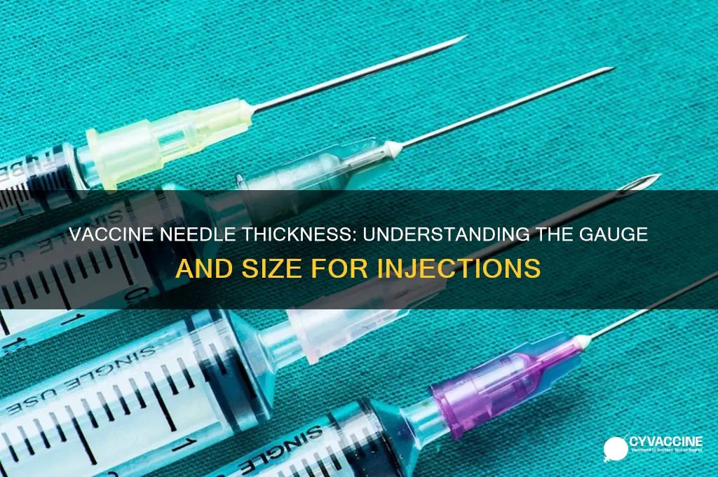 how thick is a vaccine needle