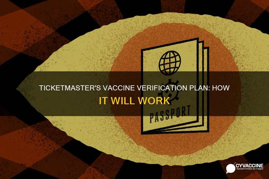 how ticket master plans to check your vaccine status