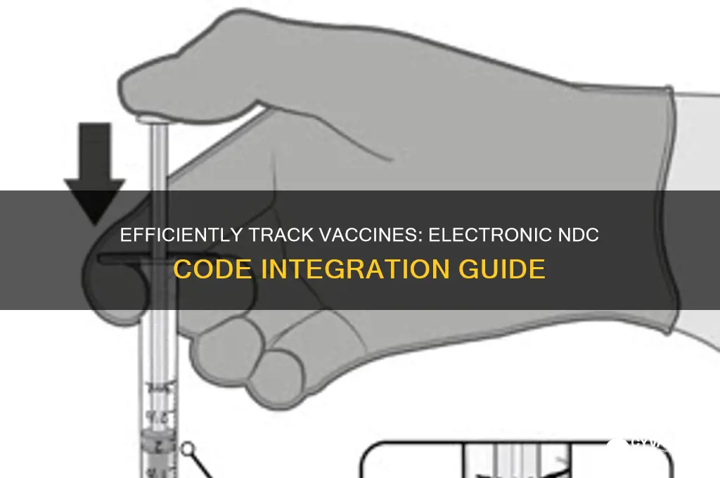 how to a vaccine with ndc code electronically
