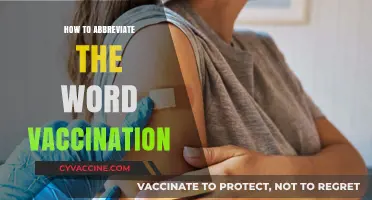 Quick Guide: Abbreviating 'Vaccination' for Efficient Communication