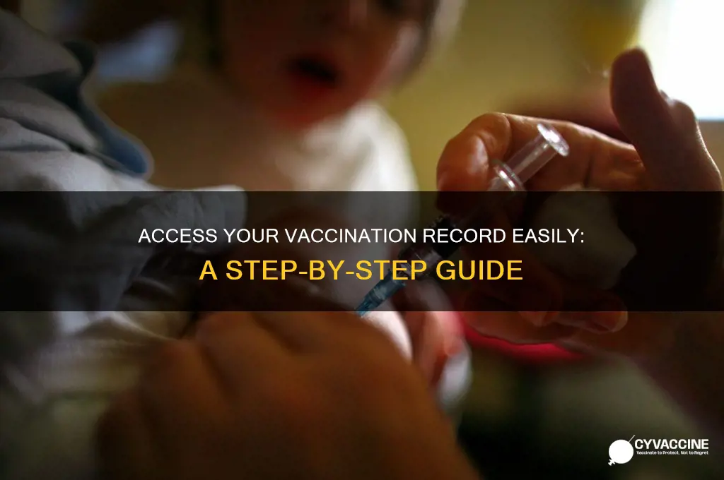 how to access my vaccination record