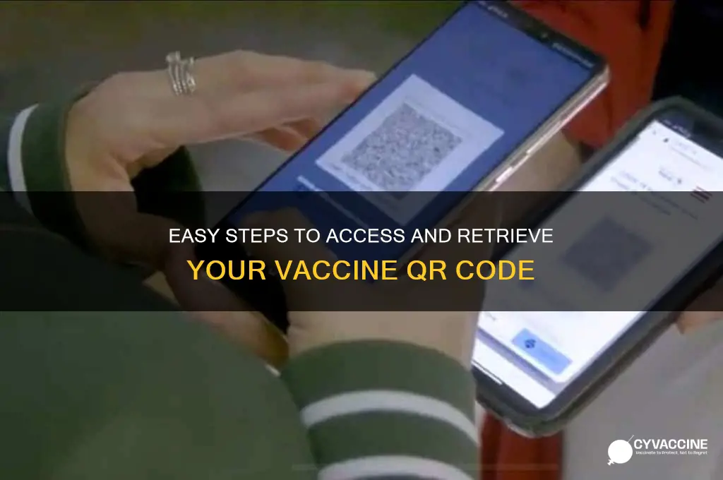 how to access vaccine qr code