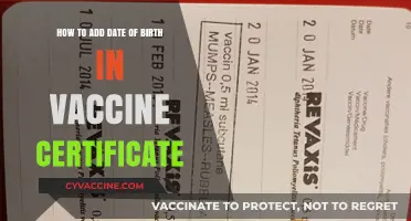 How to Add Date of Birth to Your Vaccine Certificate Easily