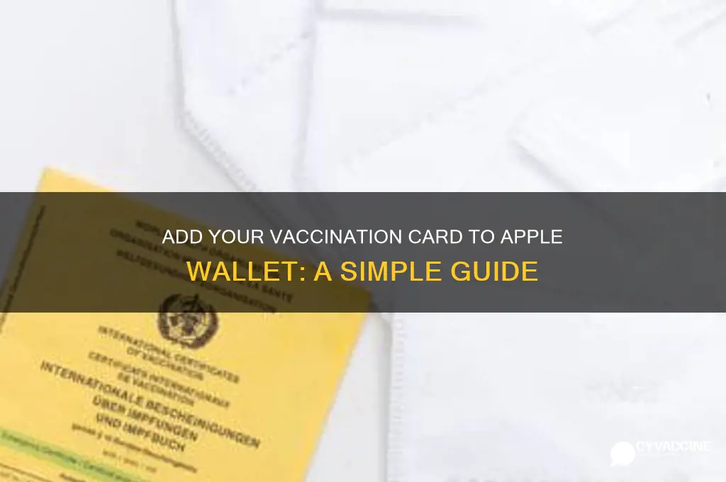 how to add my vaccination to my apple wallet