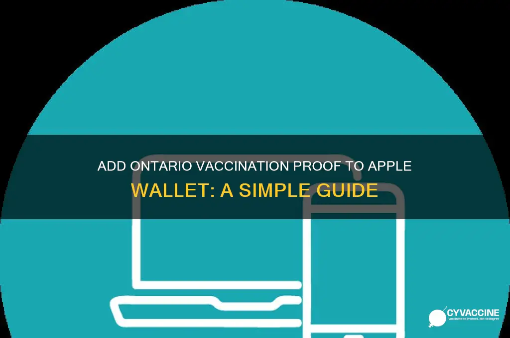 how to add proof of vaccination to apple wallet ontario