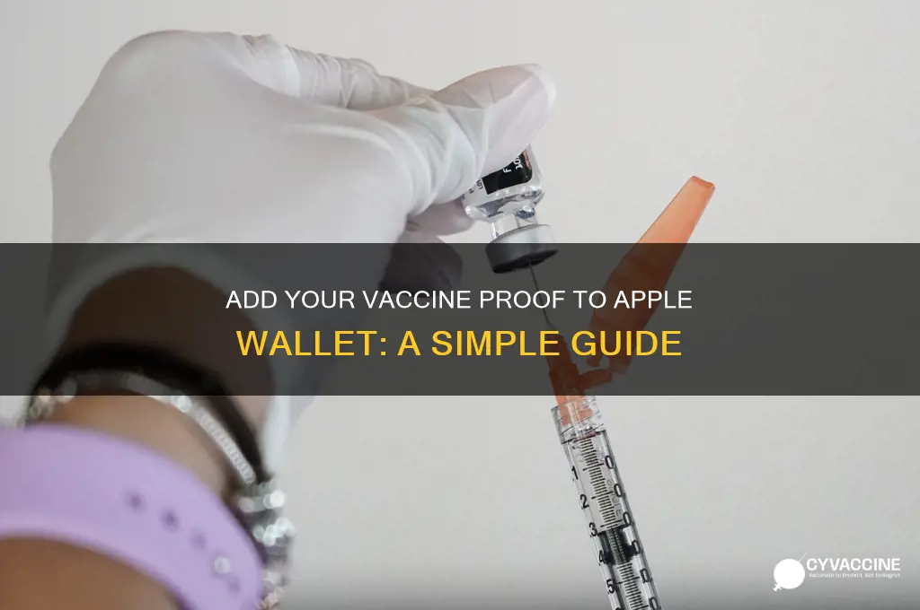 how to add proof of vaccine to apple wallet