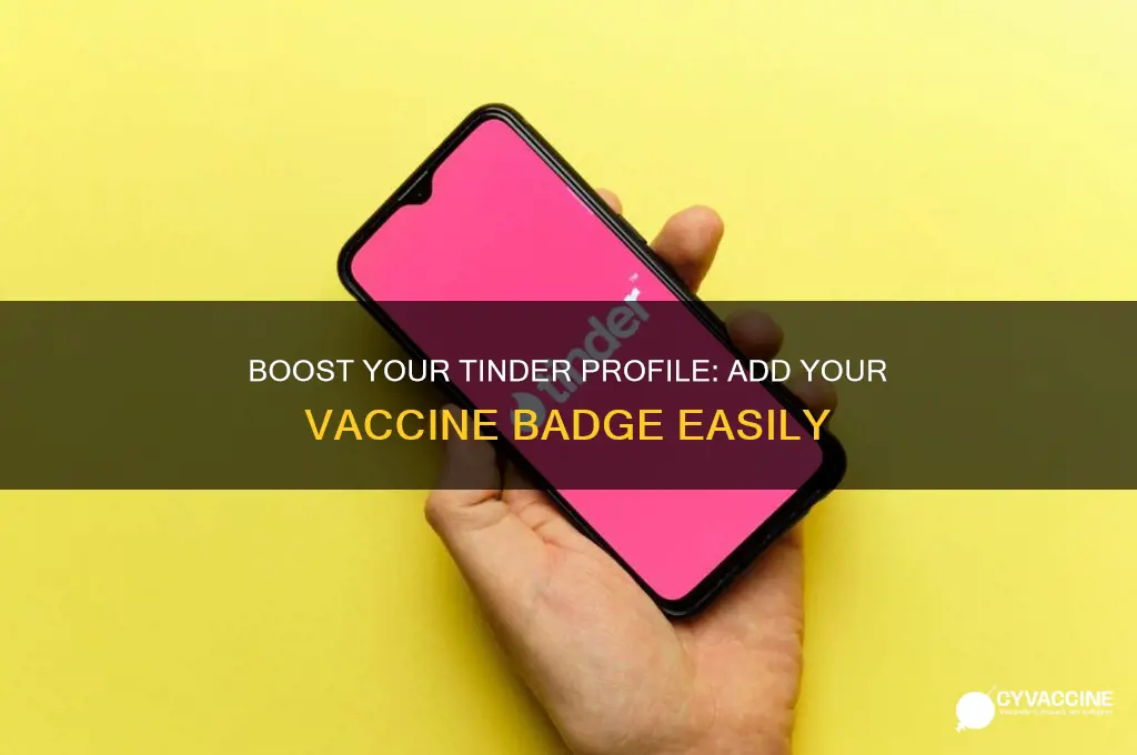 how to add tinder vaccine badge
