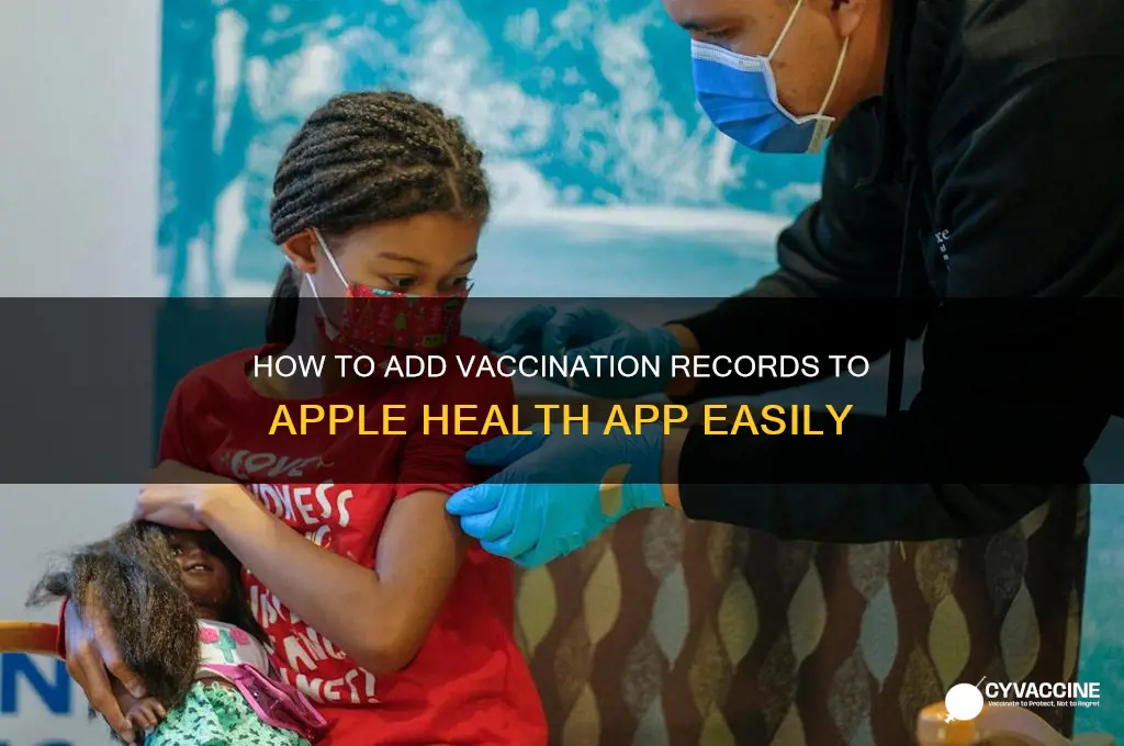 how to add vaccinated to apple
