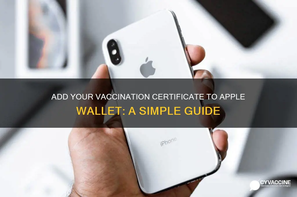 how to add vaccination certificate to apple wallet