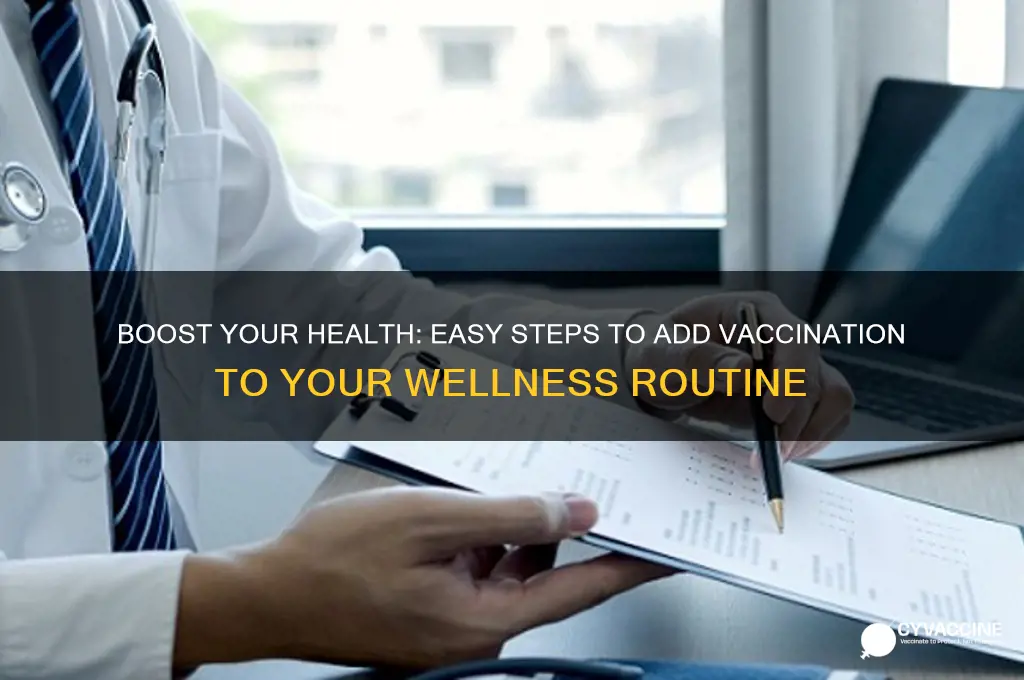 how to add vaccination to health