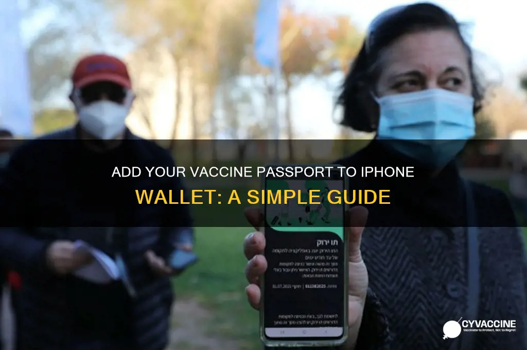 how to add vaccine passport to iphone wallet