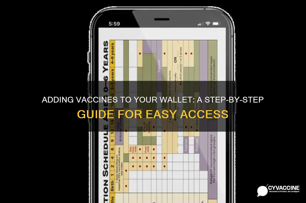 how to add vaccine to waller