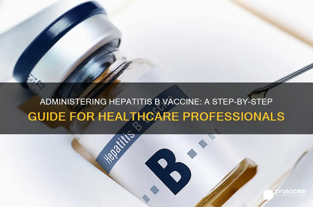 how to admin hep b vaccine