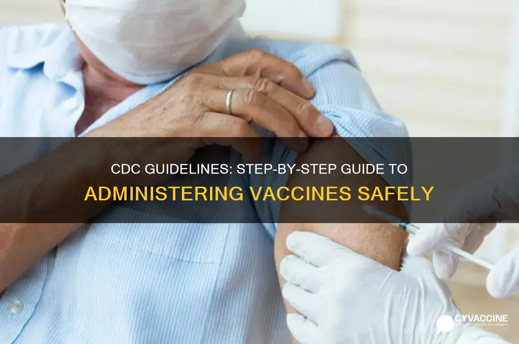 how to administer a vaccine cdc