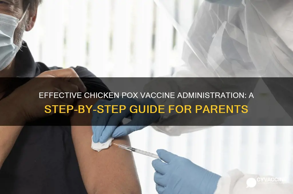 how to administer chicken pox vaccine