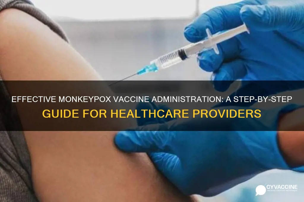how to administer monkey pox vaccine