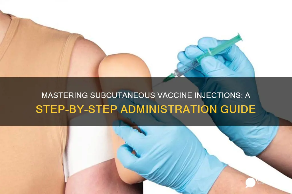 how to administer subcutaneous vaccine injections