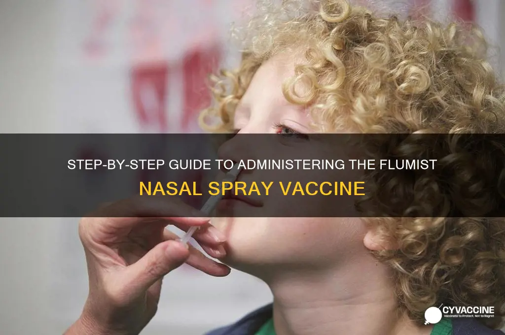 how to administer the flumist vaccine