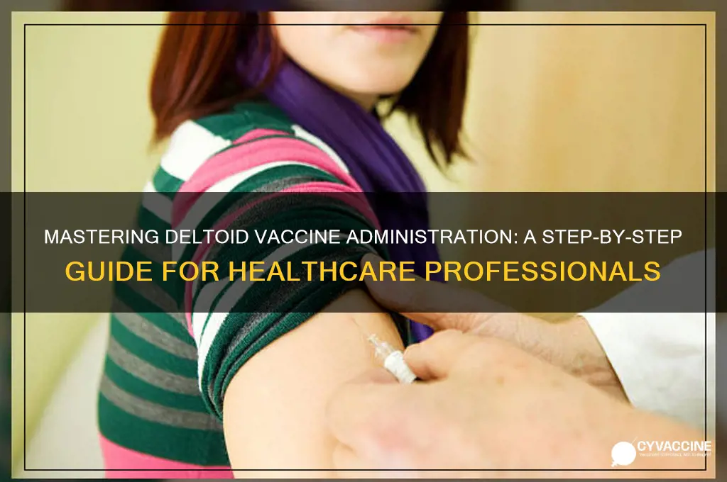 how to administer vaccine in deltoid