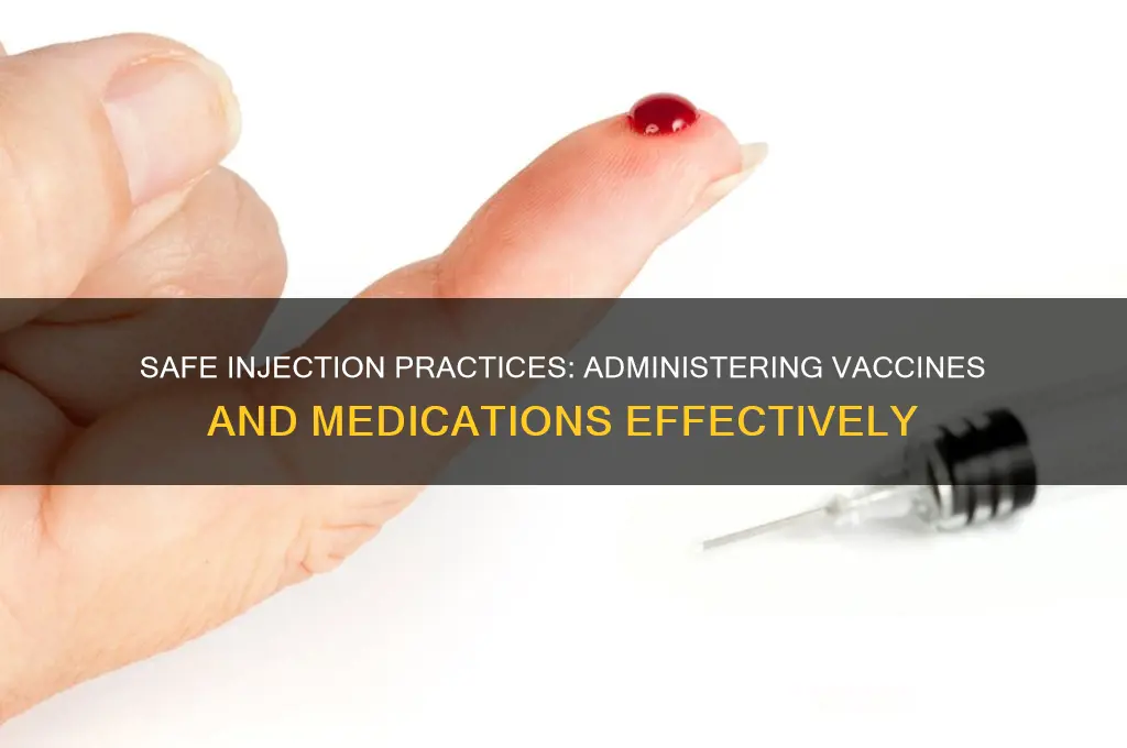 how to administer vaccines and medicine injections guidelines