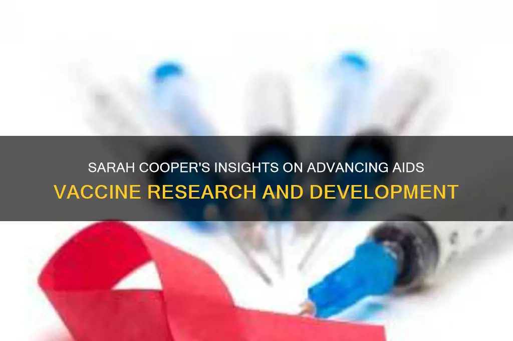 how to aids vaccine sarah cooper