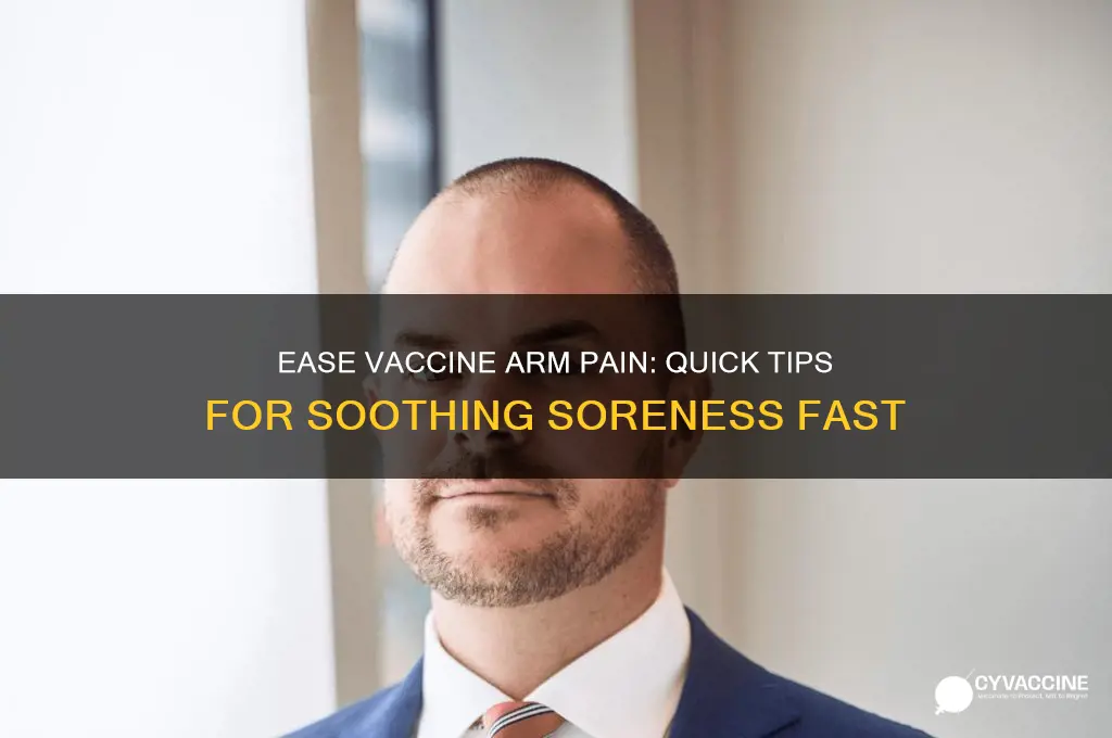how to alleviate vaccine arm soreness