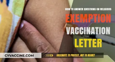 Crafting a Religious Exemption Vaccination Letter: Tips for Answering Questions