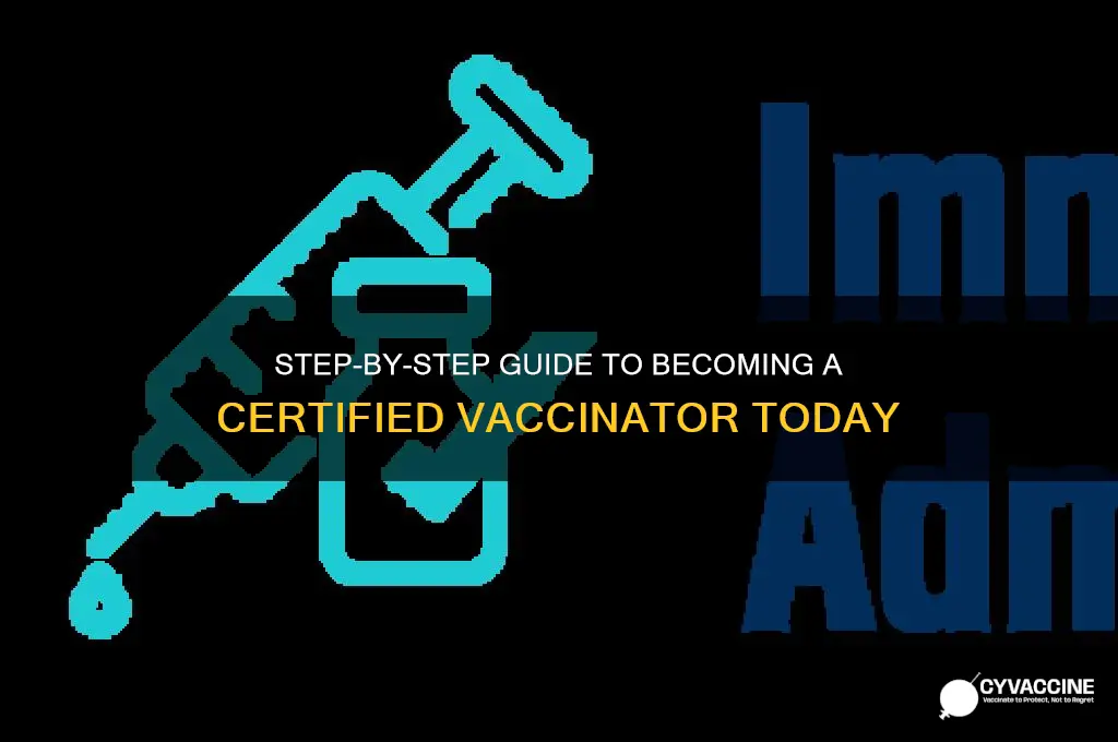 how to apply as a vaccinator