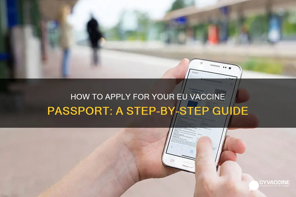 how to apply eu vaccine passport