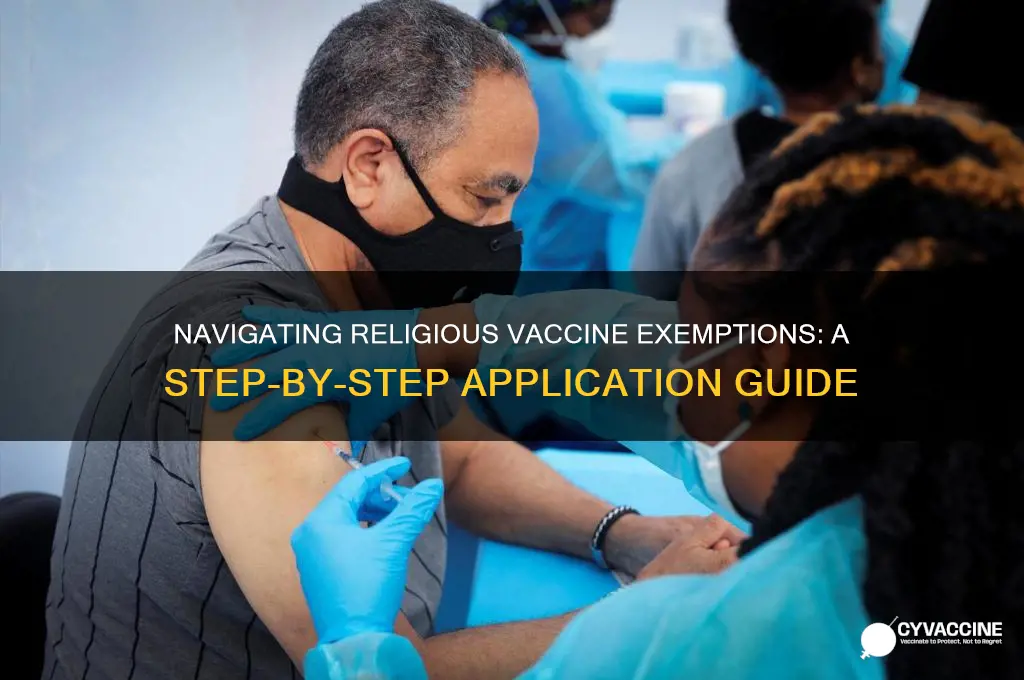 how to apply for a religious vaccine exemption