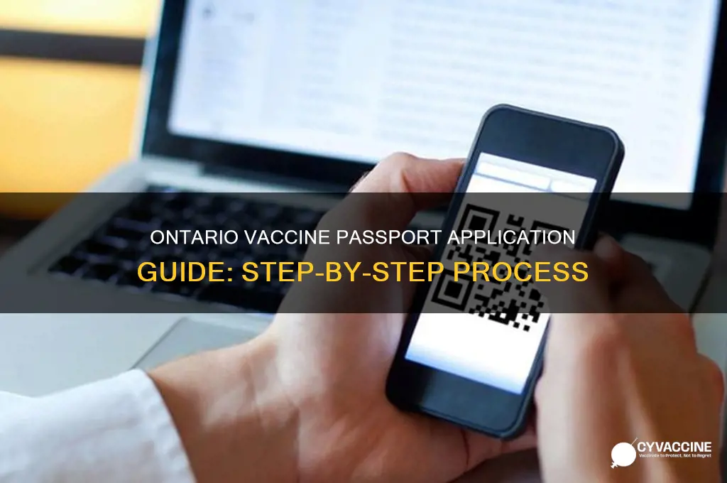 how to apply for a vaccine passport in ontario
