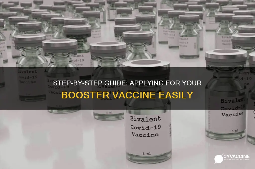 how to apply for booster vaccine