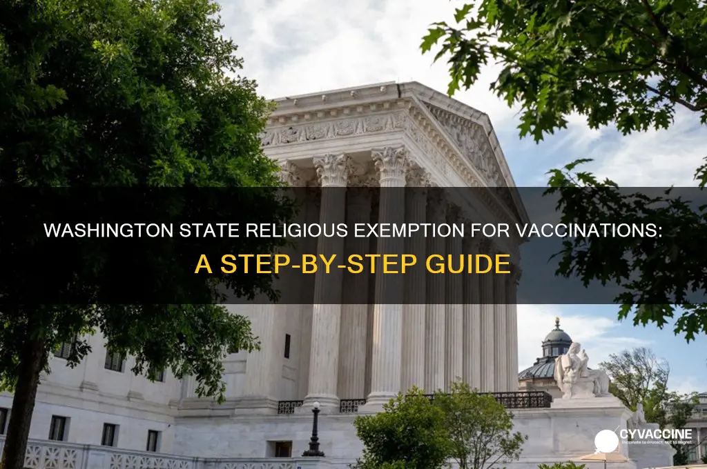 how to apply for religious exemption for vaccinations washington state