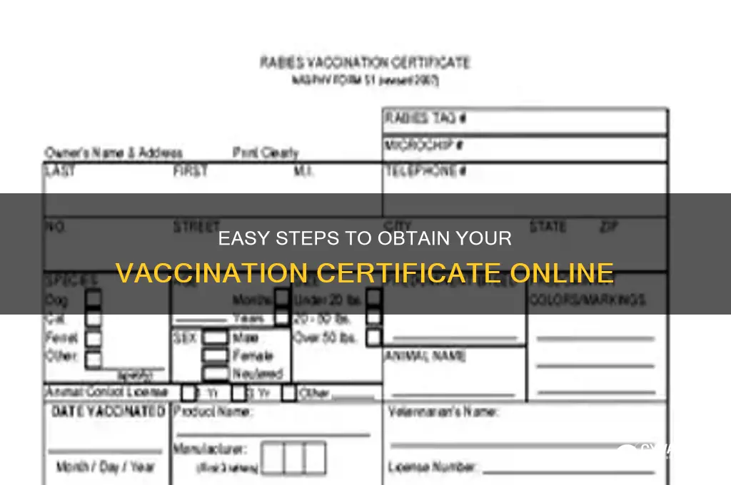 how to apply for vaccination certificate