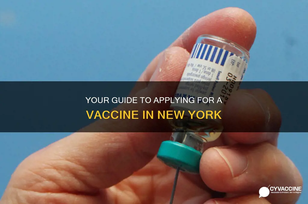 how to apply for vaccine in new york