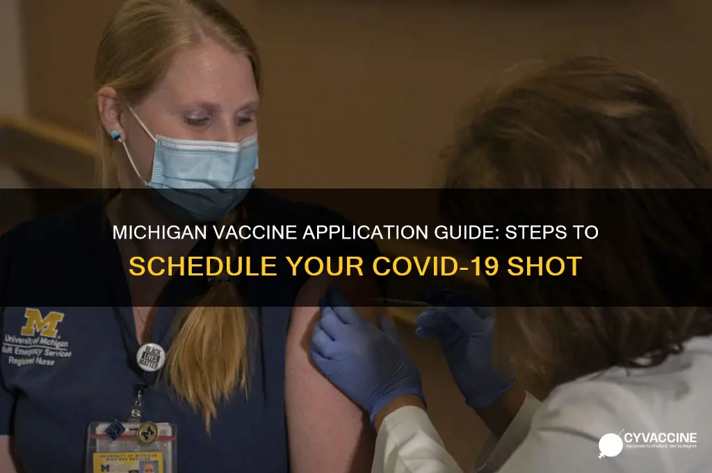 how to apply for vaccine michigan
